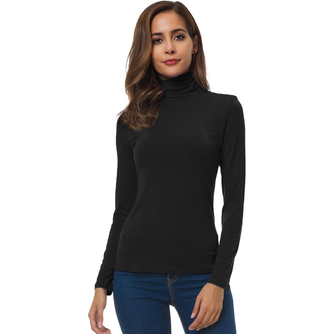 Luvo | Pull à Col Roulé pour Femme – Coupe Ajustée