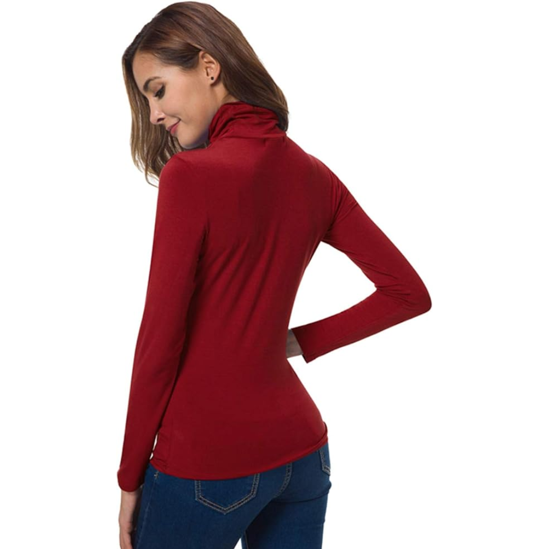 Luvo | Pull à Col Roulé pour Femme – Coupe Ajustée