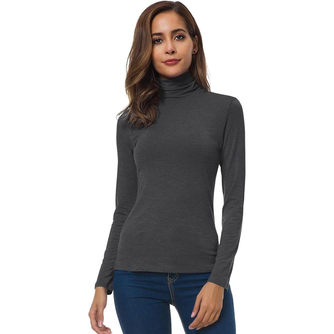 Luvo | Pull à Col Roulé pour Femme – Coupe Ajustée