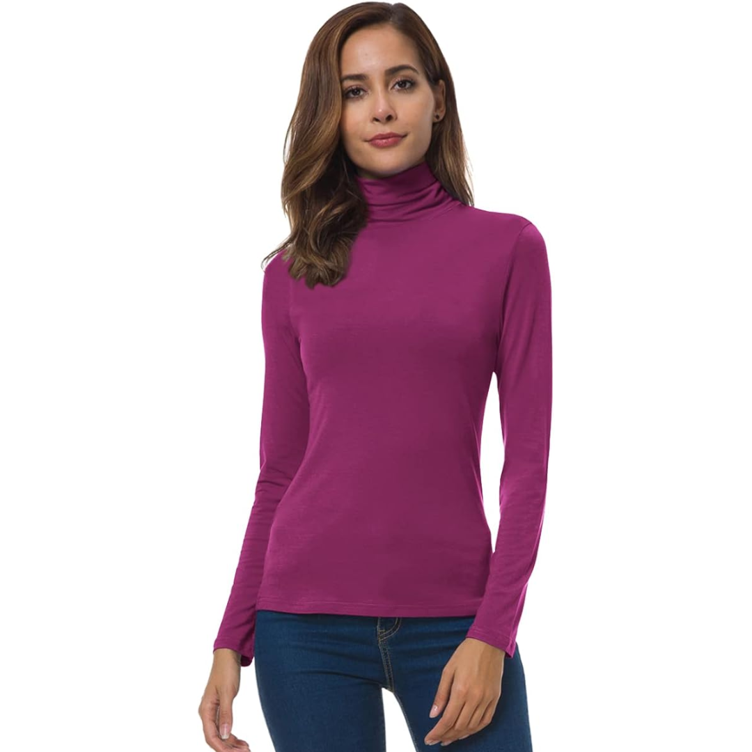 Luvo | Pull à Col Roulé pour Femme – Coupe Ajustée