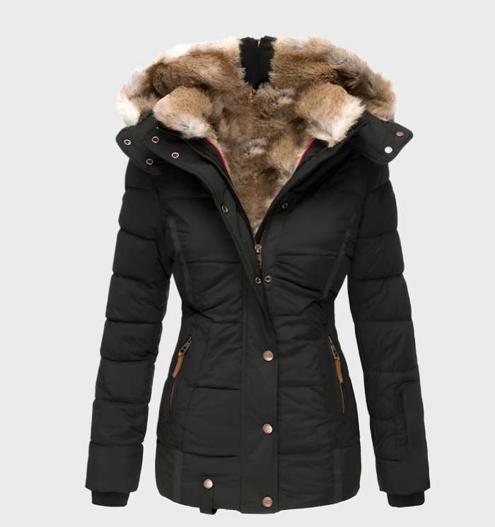 Luvo | Veste d’Hiver Femme Slim Fit avec Capuche