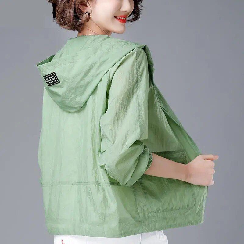 Luvo | Veste Imperméable Coupe-Vent pour Femme – Avec Capuche