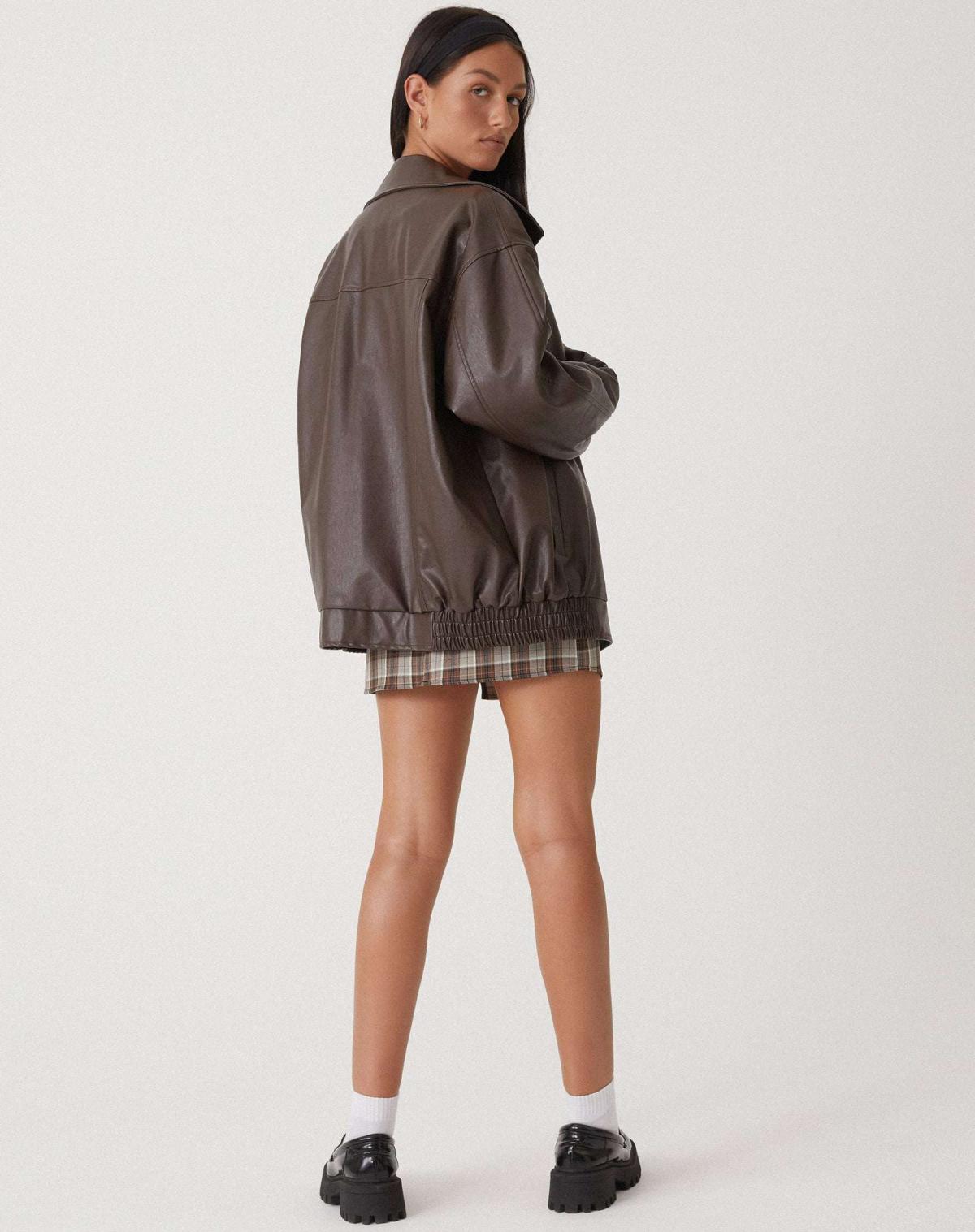 Luvo | Veste en Cuir pour Femme – Modèle Oversize et Ample