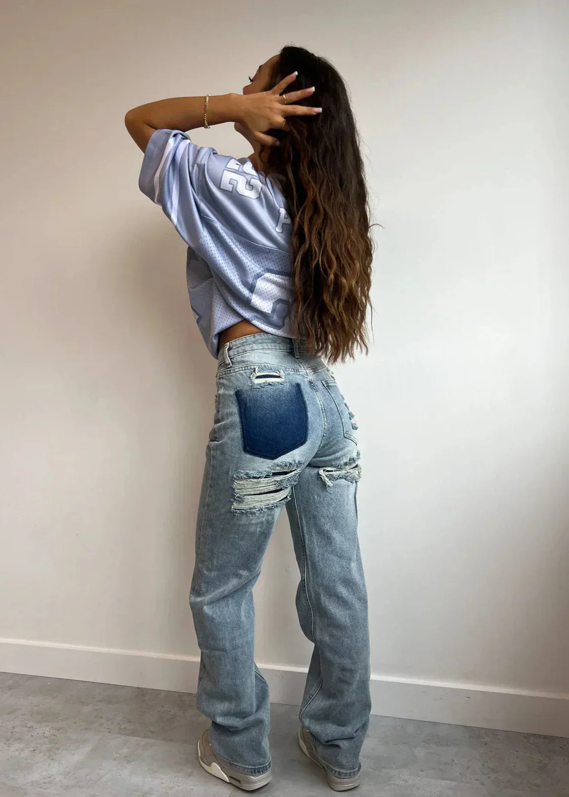 Luvo | Jean Délavé Déchiré pour Homme - Style Vintage