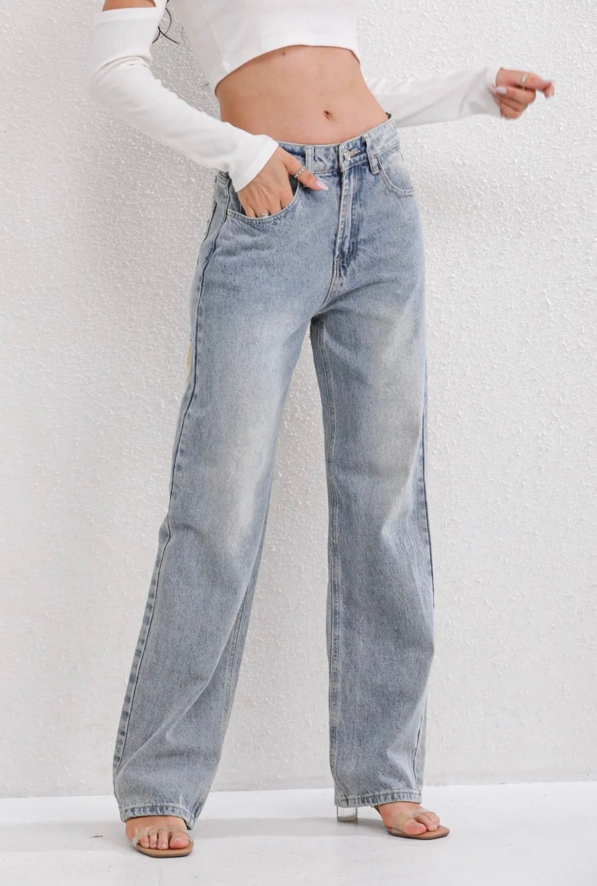 Luvo | Jean Délavé Déchiré pour Homme - Style Vintage